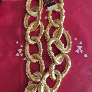 Anne Klein Gold Chain Link Belt
